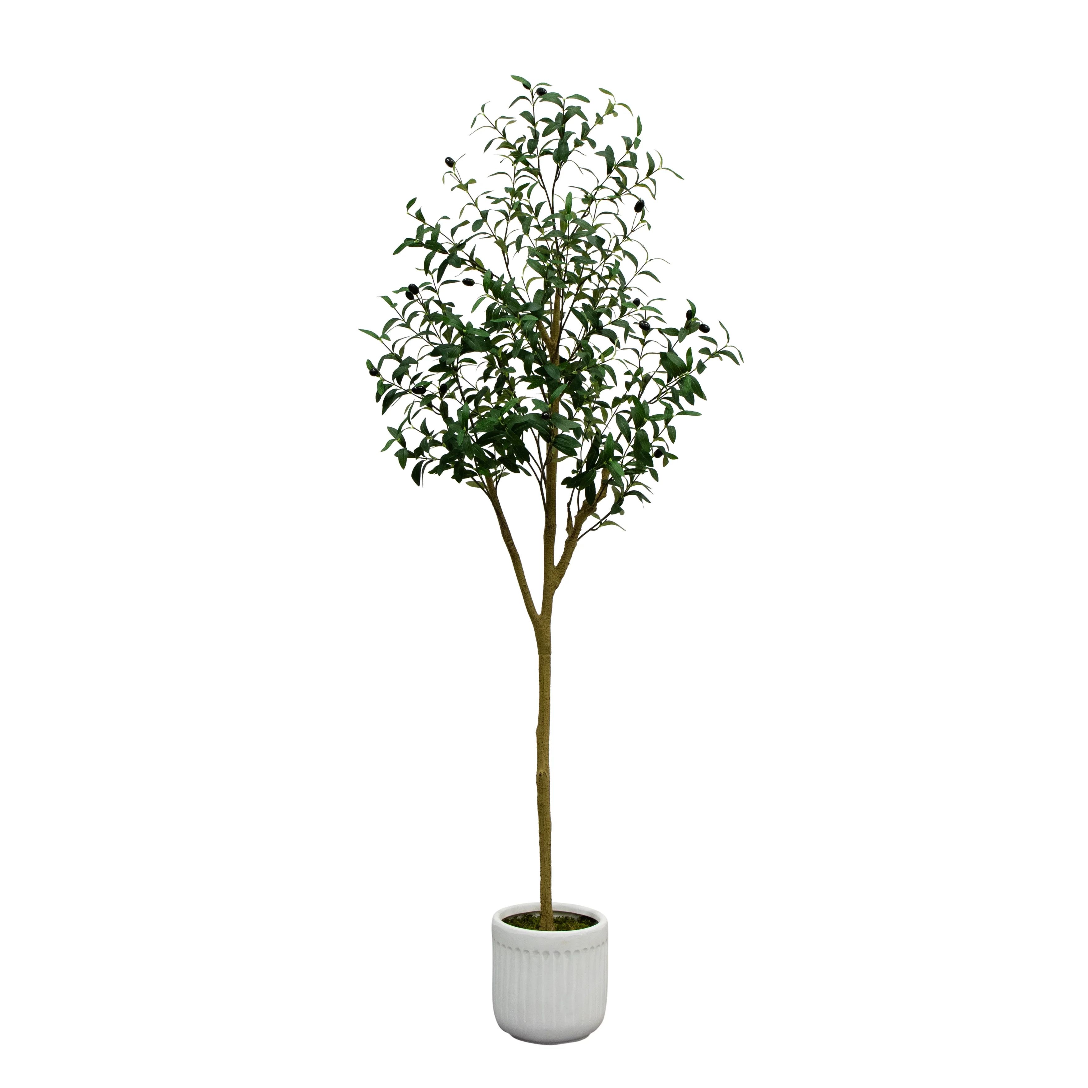 Better Homes & Gardens 6' Artificial Olive Tree in Ceramic Planter | Walmart (US)