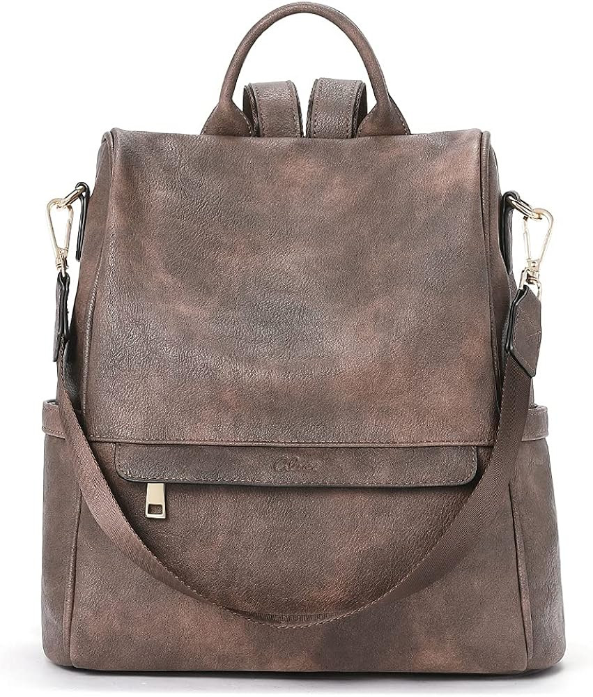 CLUCI Womens Backpack Purse Fashion Leather Anti-theft Large Designer Travel Ladies Shoulder Bags | Amazon (US)