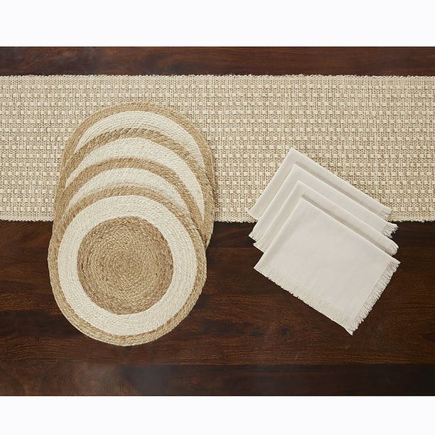 Better Homes & GardensBH&G Set of 4 Jute Placemats-Natural color - 14"x20", 1 Jute - Natural colo... | Walmart (US)