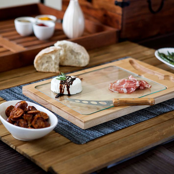 Picnic Time Icon Cheese Board & Knife Set | West Elm (US)