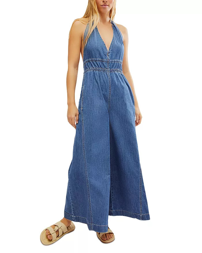 Free People Sunrays Denim Jumpsuit Back to results -  Women - Bloomingdale's | Bloomingdale's (US)