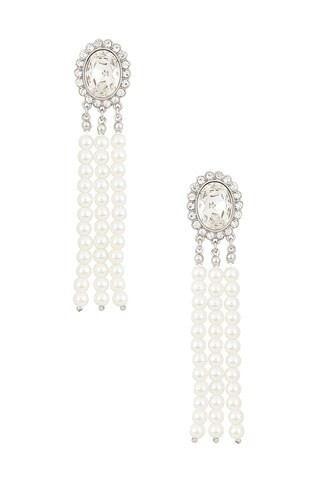 Lovers and Friends Sage Earring in Silver Rhinestone from Revolve.com | Revolve Clothing (Global)