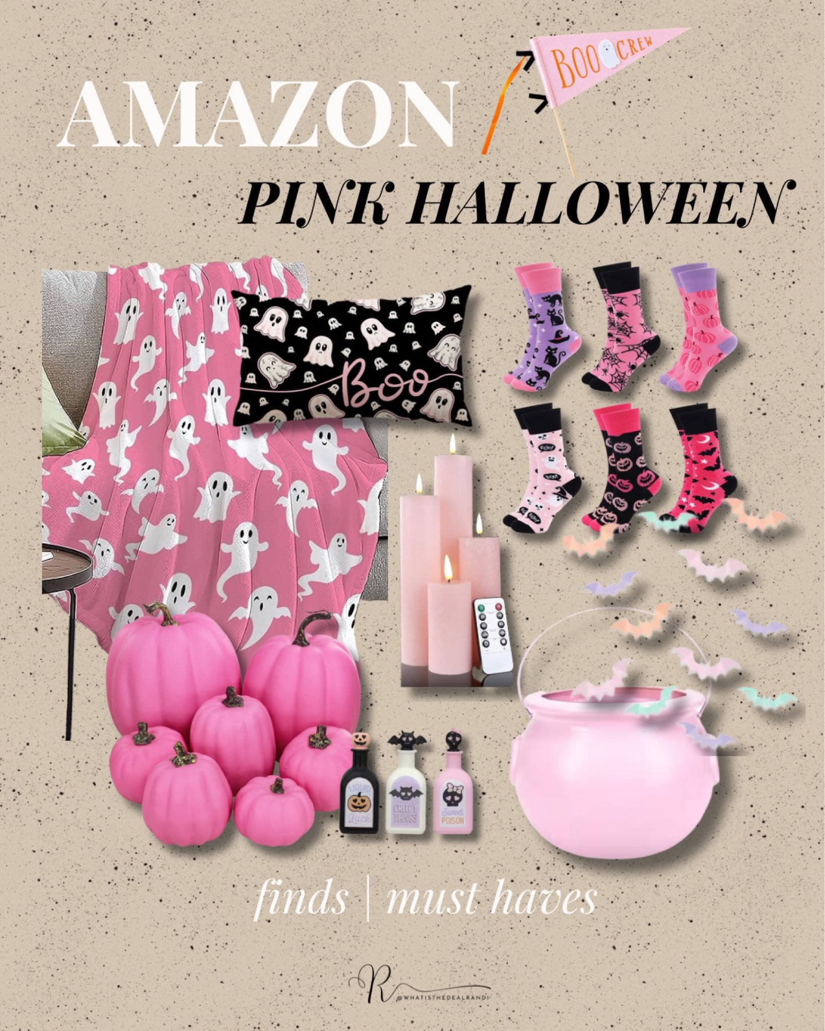 Amazon Pink Halloween decor| pink Halloween| pink pumpkin| pink Halloween pillows| pink Halloween candles| pink Halloween banner| boo crew| pink Halloween home decor. Amazon Halloween|WALMART Halloween|TARGET Halloween.

 @whatsthedealrandi

#LTKHalloween #LTKfindsunder50 #LTKSeasonal
