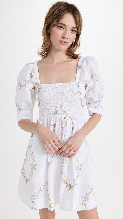 GANNI Printed Floral Poplin Dress | SHOPBOP | Shopbop