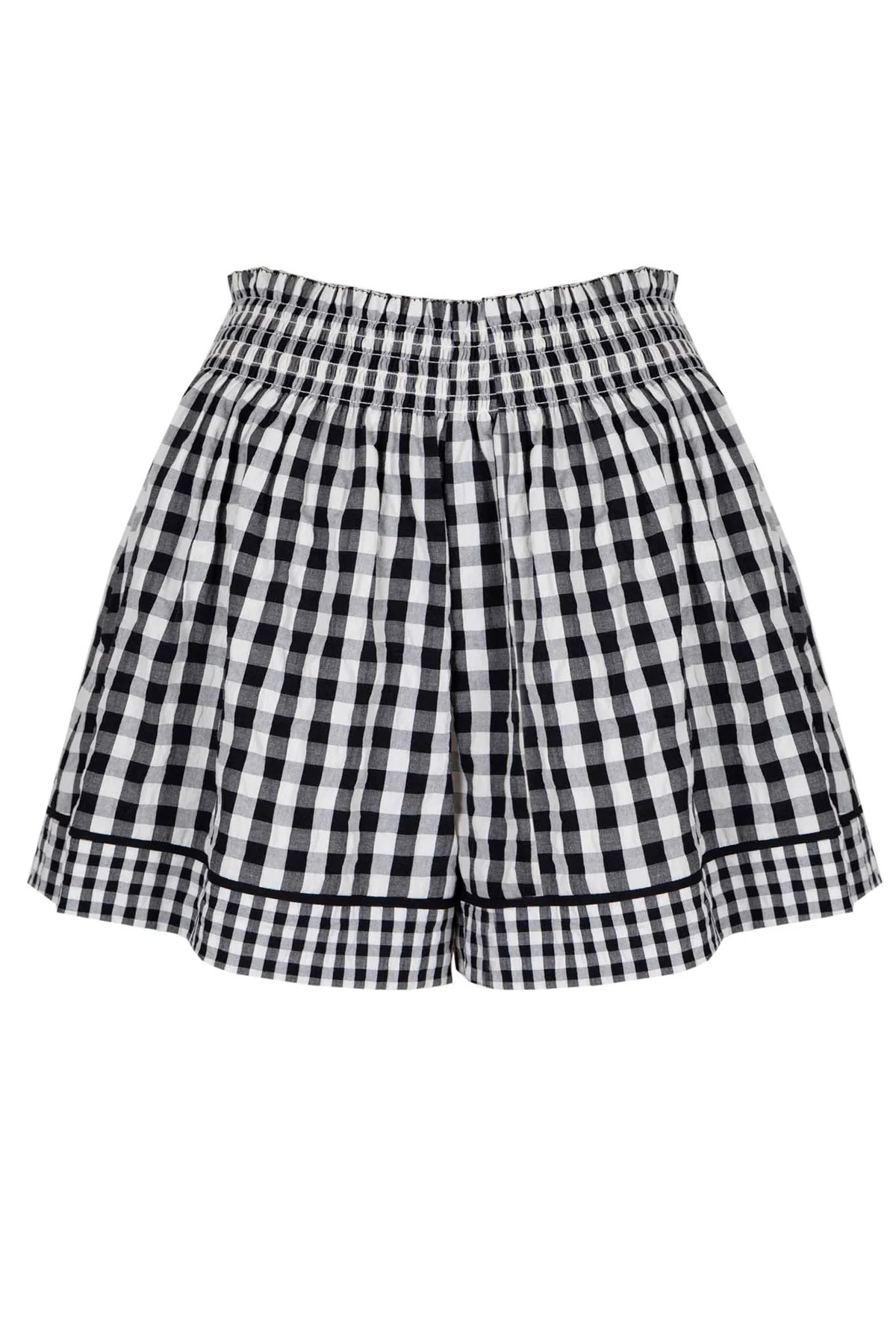 Jemma Short in Black & White Gingham | Over The Moon