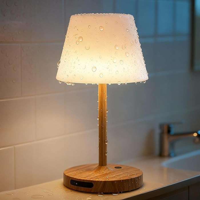 SAIWEYA Outdoor Waterproof Shower Lamp, 8000mAh Cordless Rechargeable Table Lamp with Touch Dimmi... | Amazon (US)