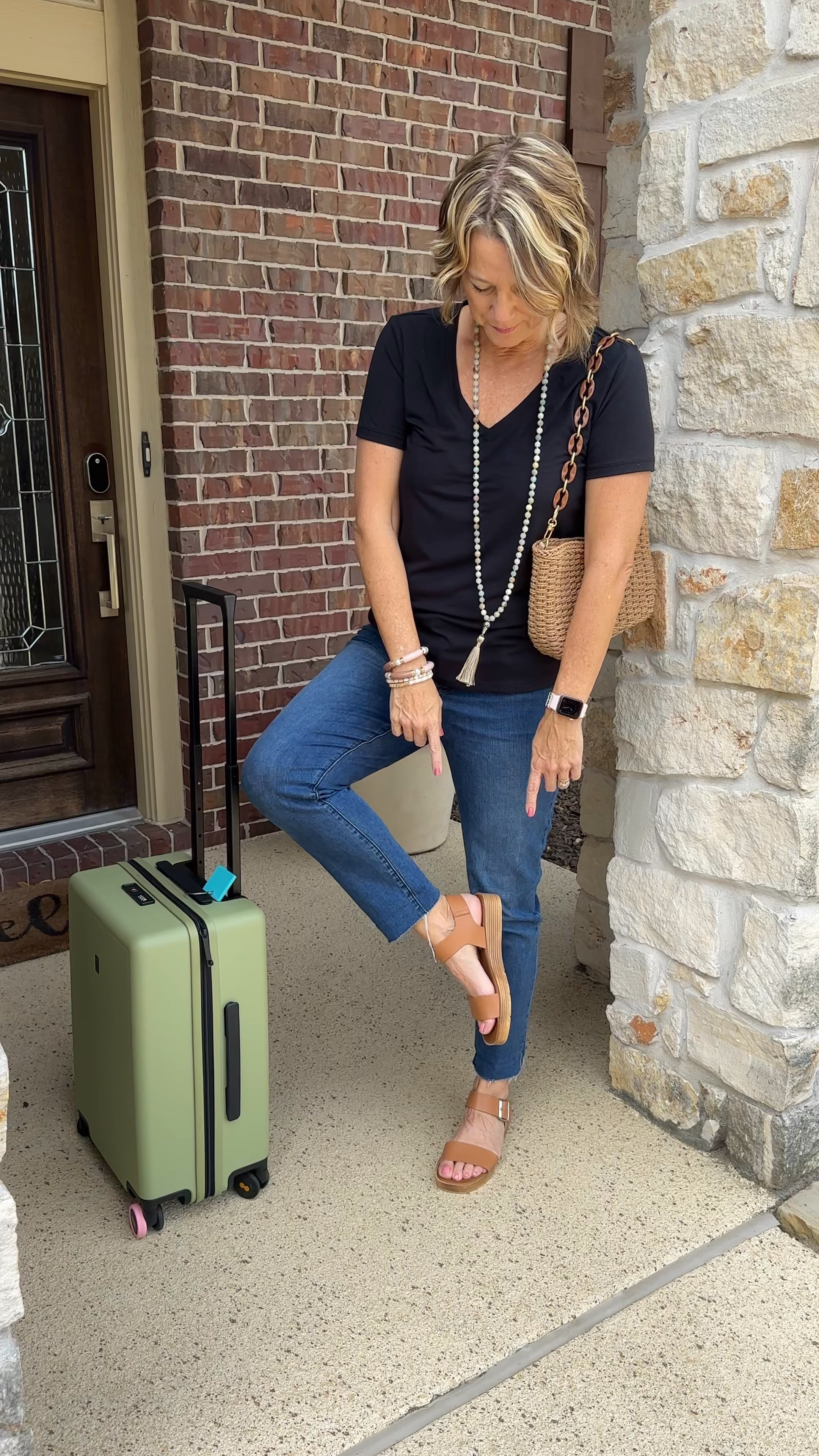 Neutral style, casual style, comfortable sandal, vacation outfit, summer outfit, travel outfit, straw bag, crossbody, carry-on luggage is 21” with high quality wheels too

#LTKShoeCrush #LTKItBag #LTKTravel