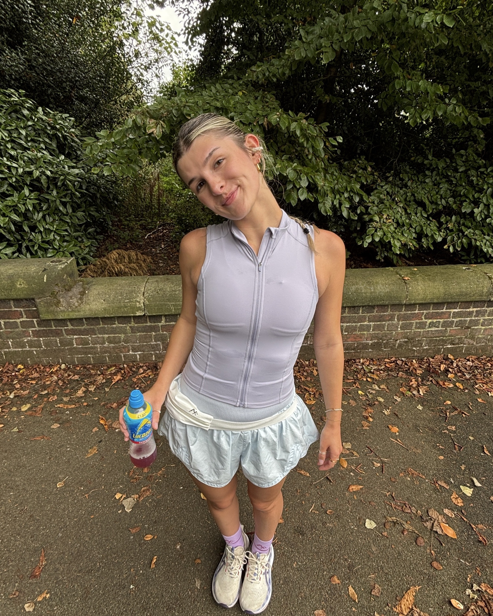 a new favourite colourful running outfit!!!💜
