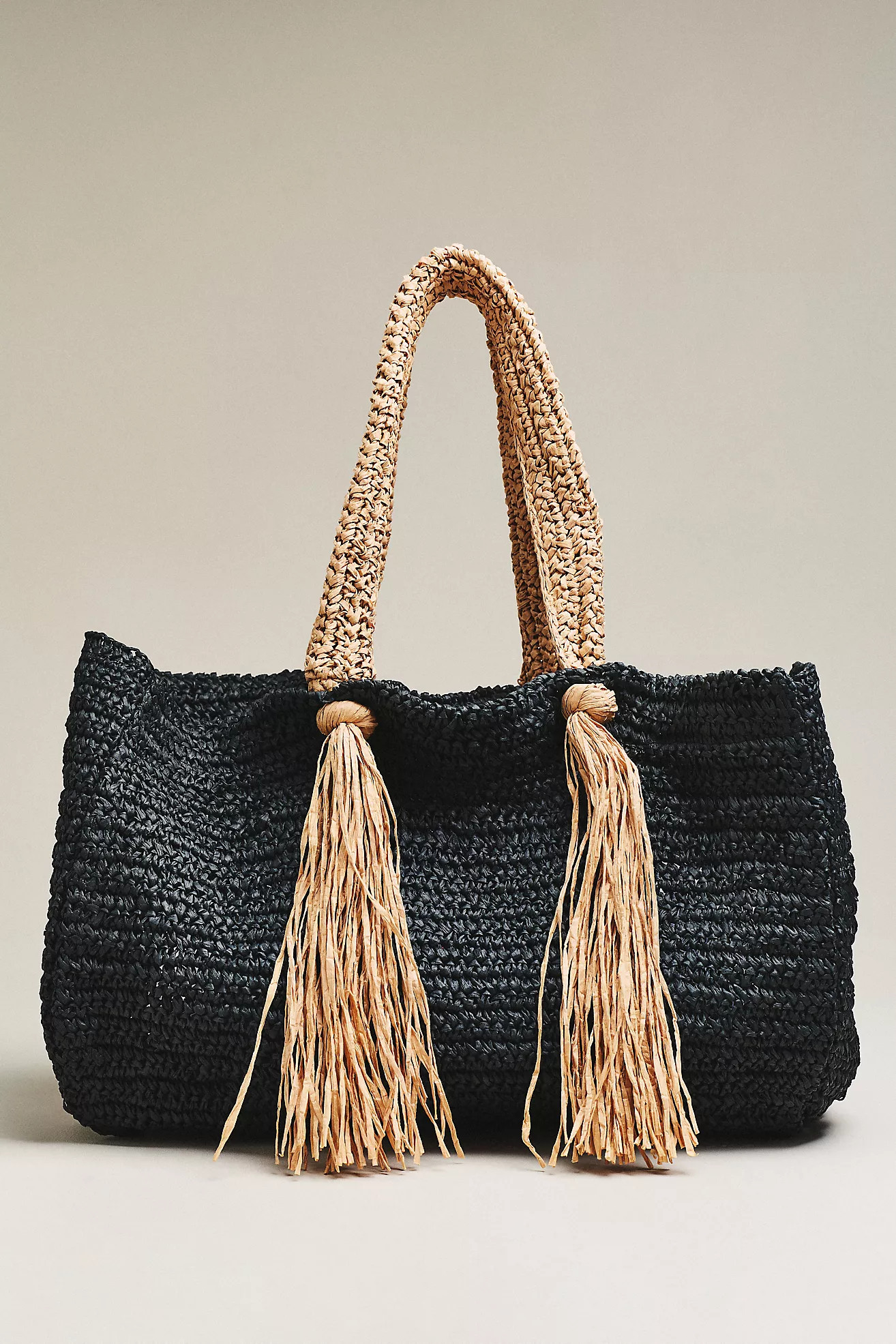 Celandine Raffia Fringe Tote | Anthropologie (US)