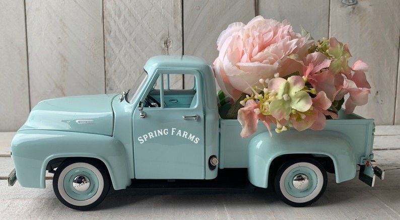 Teal Farmhouse Truck | Etsy (US)