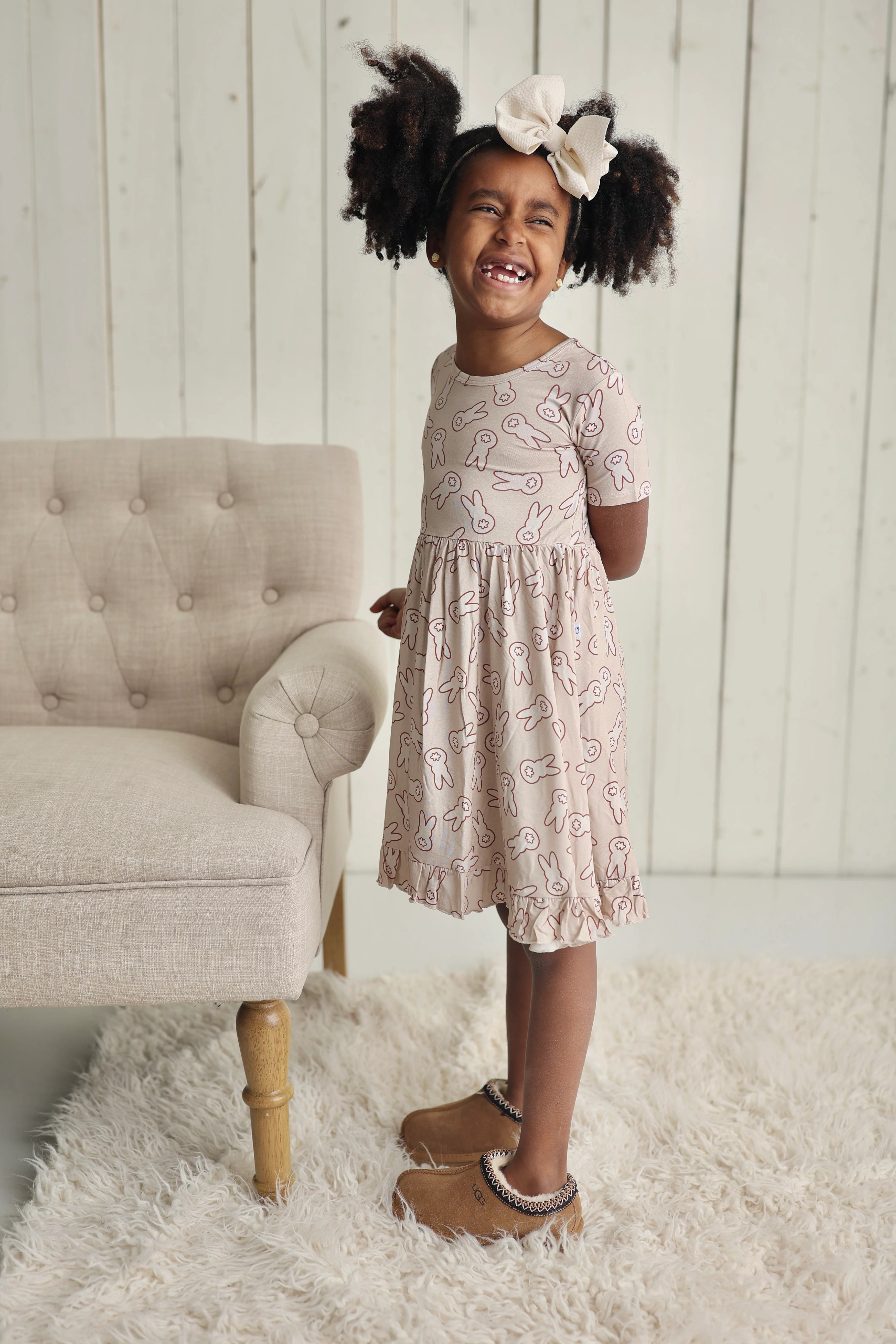 BUNNY TAILS DREAM RUFFLE DRESS | Dream Big Little Co.