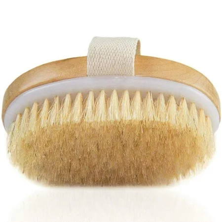 Wet and Dry Body Brush Exfoliator - Soft Bristle Brush Naturally Exfoliates Dead Skin Smooths Cellulite Slows Aging Stimulates Lymph and Blood Flow | Walmart (US)