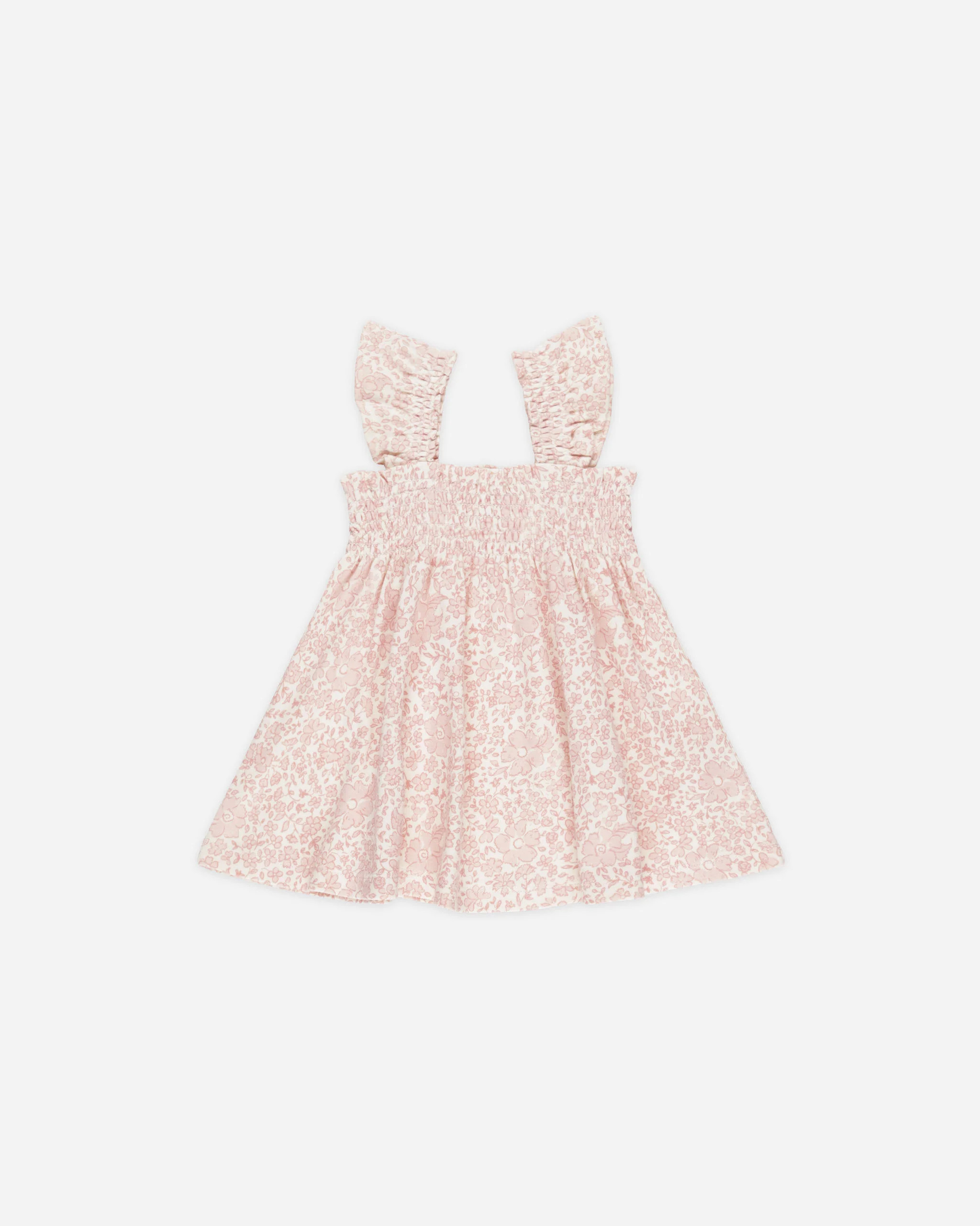Smocked Jersey Dress || Pink Blossom | Rylee + Cru