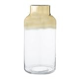 Bloomingville Glass Vase, Gold and Clear | Amazon (US)
