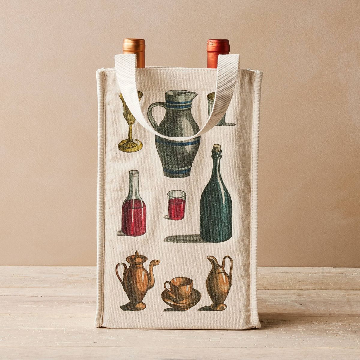 Fall Canvas Wine Tote Bag - John Derian for Target | Target