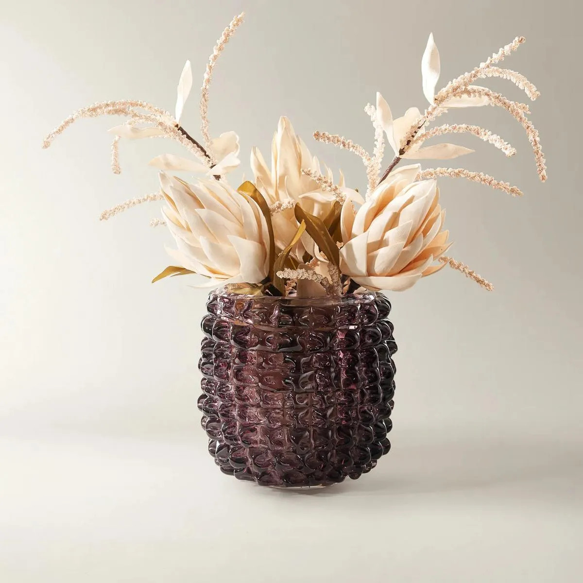 Laurel Glass Vase - Small Amethyst | Z Gallerie