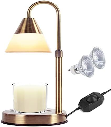 Mocalido Candle Warmer Lamp for Jar Candles, Dimmable Metel Candle Lamp Warmer Height Adjustable, Co | Amazon (US)
