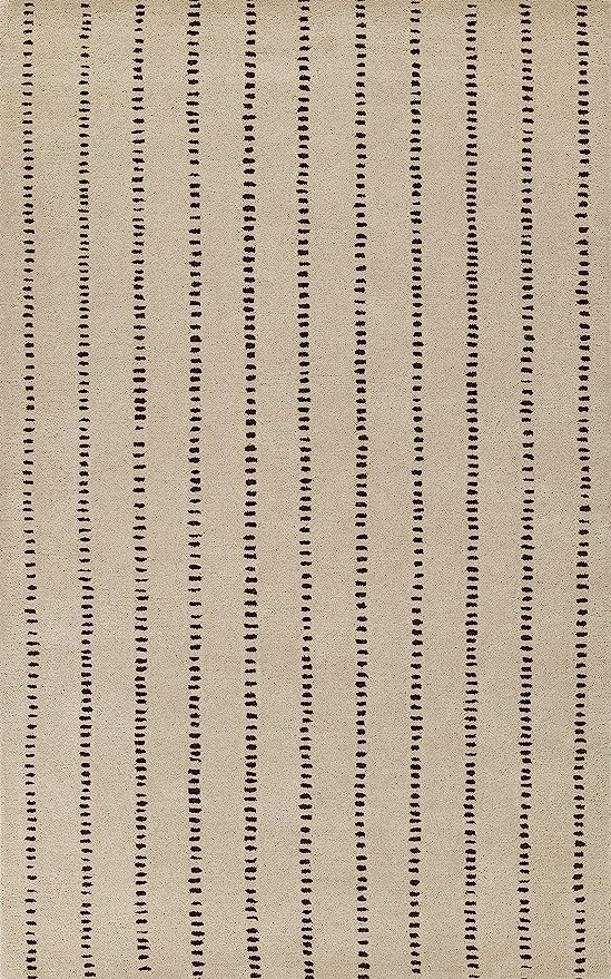 Momeni Simba Wool Hand Tufted Contemporary Indoor Area Rug, Ivory, 5 x 8 Feet SIMBASIM-1IVY5080 | Amazon (US)