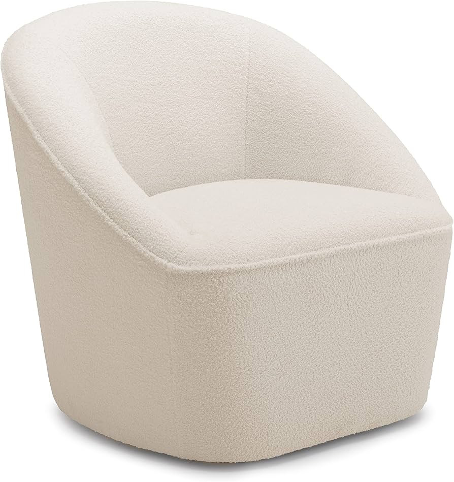 SOURCEONE.ORG Source One Amelia Boucle Fabric Accent Swivel Chair, White | Amazon (US)