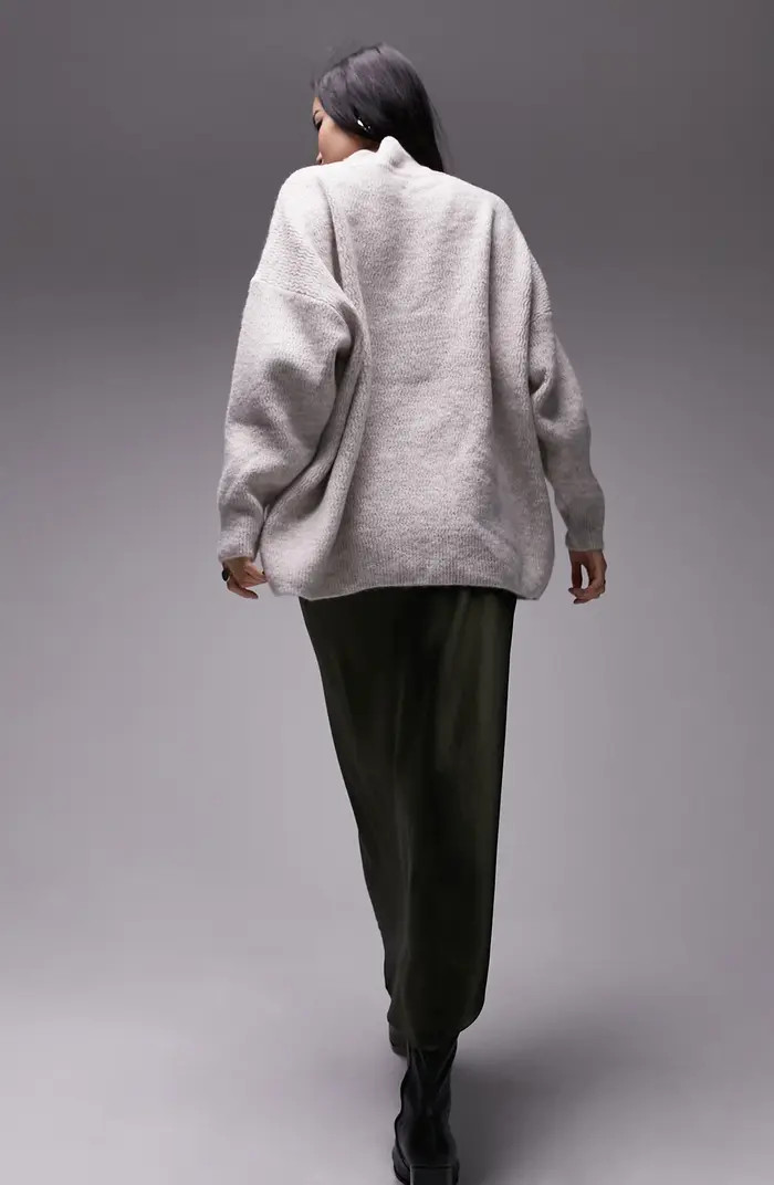 Oversize Mock Neck SweaterTOPSHOP | Nordstrom