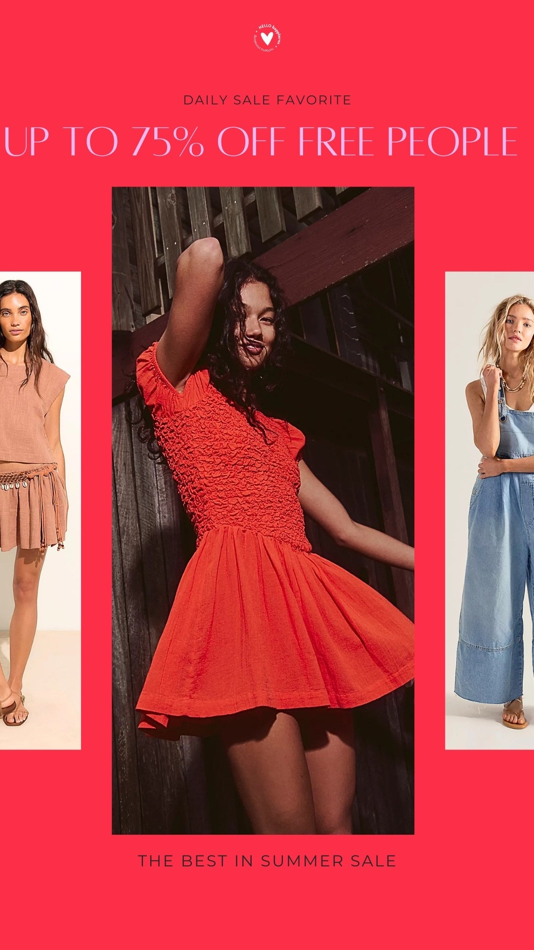 ☀️ Free People favorites are up to 75% off and there are so many good finds! From easy summer dresses to denim, matching sets, and everyday staples, this sale is worth shopping before sizes disappear. 🤍✨

#LTKootd #LTKActive #LTKSaleAlert
