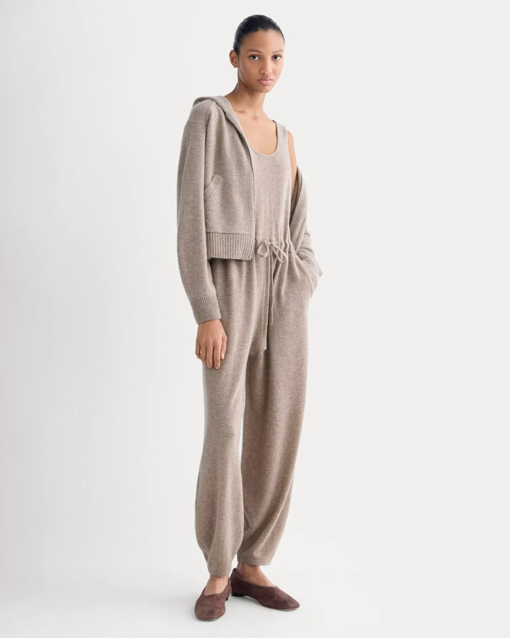 Cashmere Lounge Jumpsuit | Oatmeal | Everlane