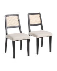 Set Of 2 Archie Cane Back Dining Chairs | Marshalls