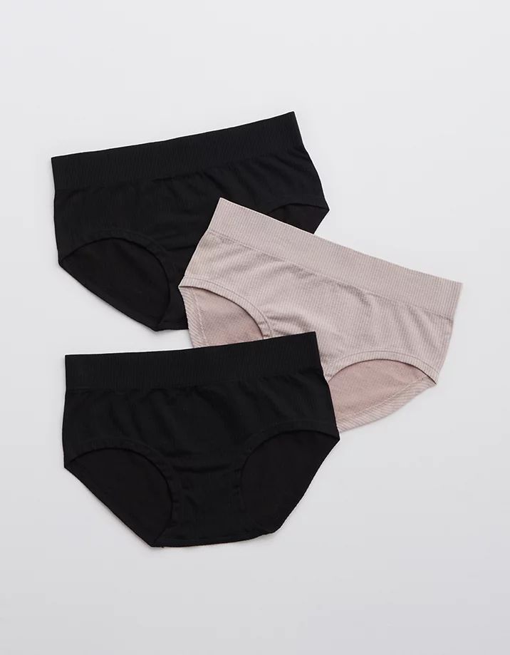 Aerie Ribbed Seamless Boybrief Underwear 3-Pack | American Eagle Outfitters (US & CA)