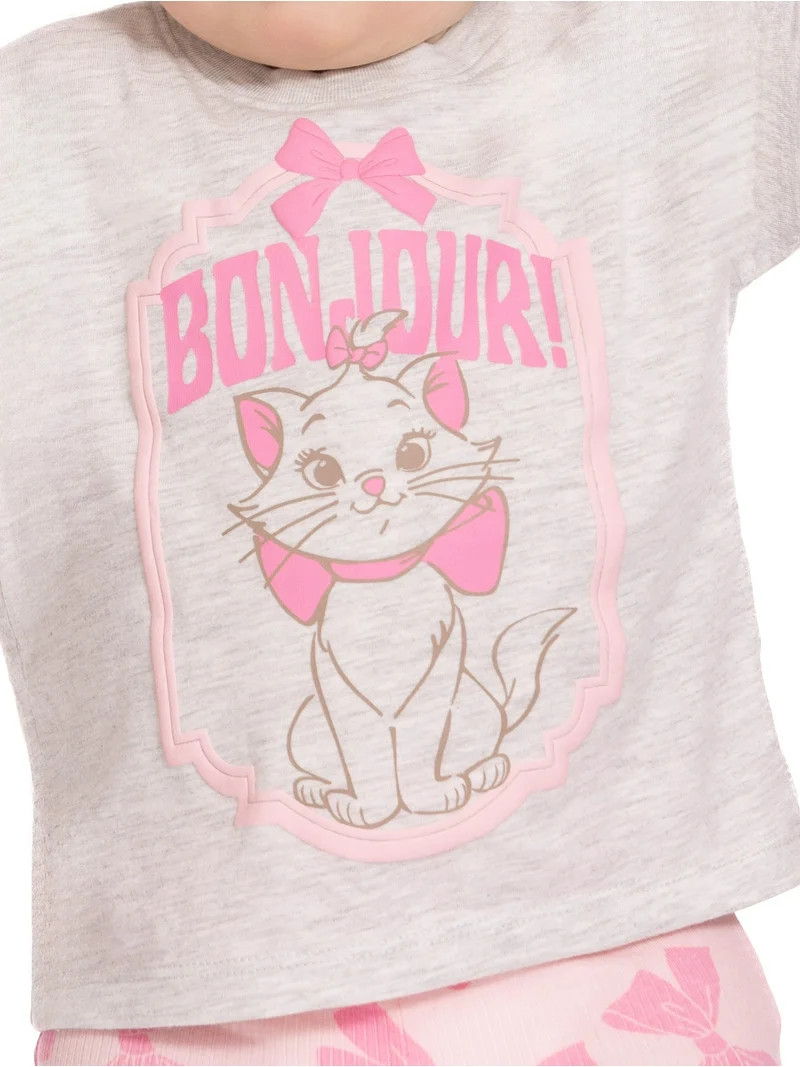 Disney Classics Marie Baby Girls Graphic Tee and Shorts Set, 2-Piece, Sizes 0/3M-24M | Walmart (US)