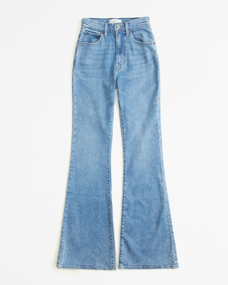 Curve Love Ultra High Rise Stretch Flare Jean | Abercrombie & Fitch (US)