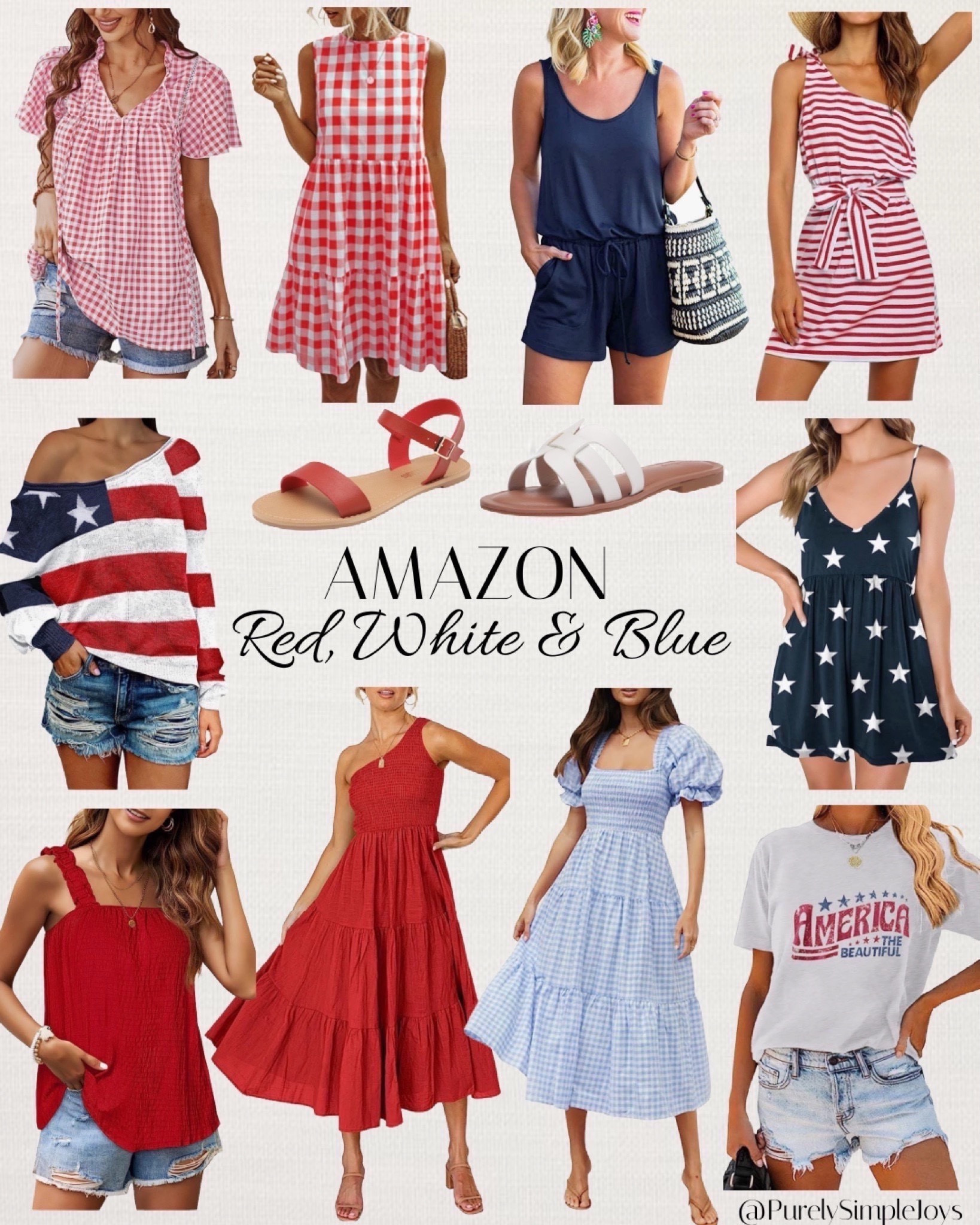 Amazon red white and blue 
Labor Day outfit 
Amazon patriotic outfits 
July 4th outfit ideas 
4th of July outfit ideas 



#LTKSeasonal #LTKsalealert #LTKunder50