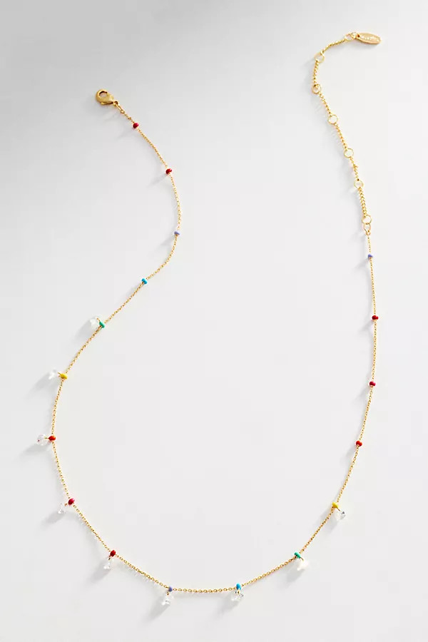 Confetti Crystal Drop Necklace | Anthropologie (US)