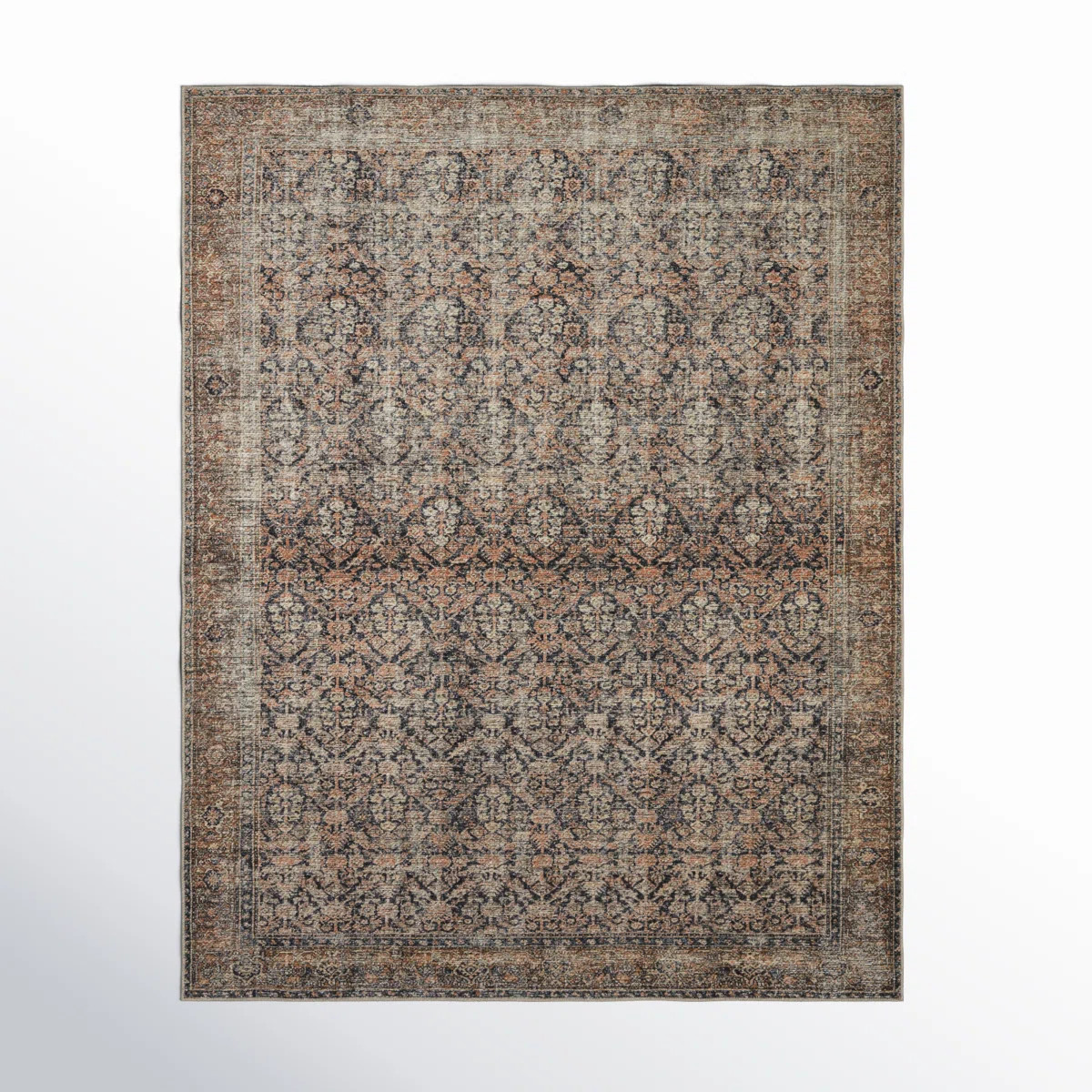 Amber Lewis x Loloi Billie Oriental Ink / Salmon Area Rug | Wayfair North America