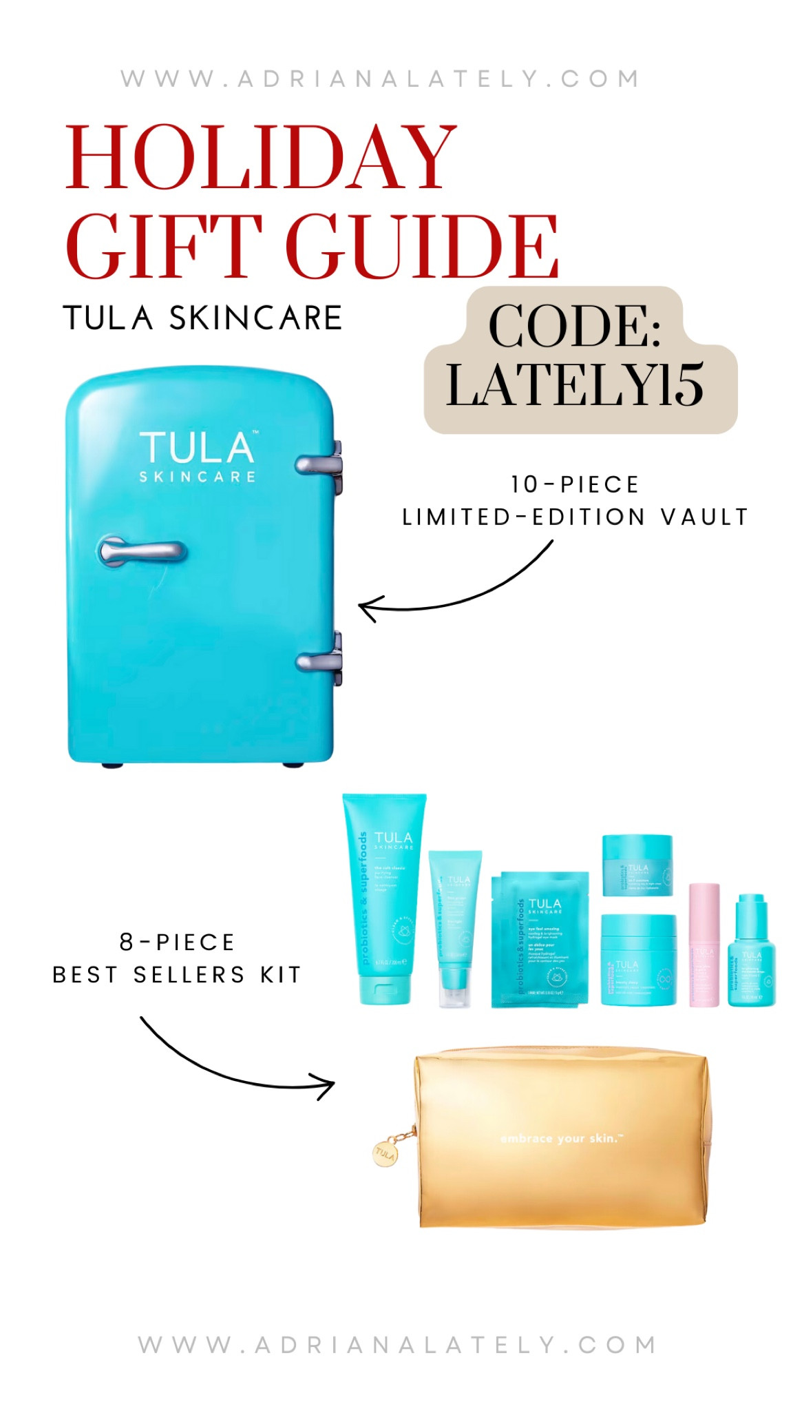 Holiday gift guide, Tula, skin fridge, Tula skincare, gifts for her, gift for teens, stocking stuffers

#LTKbeauty #LTKGiftGuide #LTKHoliday