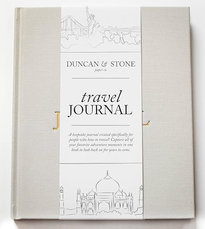 Travel Journal by Duncan & Stone - Sand | Travel Planner for Best Friend Gift | Vacation Scrapboo... | Amazon (US)