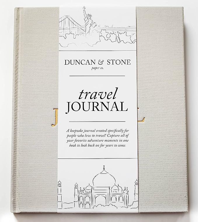 Travel Journal by Duncan & Stone - Sand | Travel Planner for Best Friend Gift | Vacation Scrapboo... | Amazon (US)