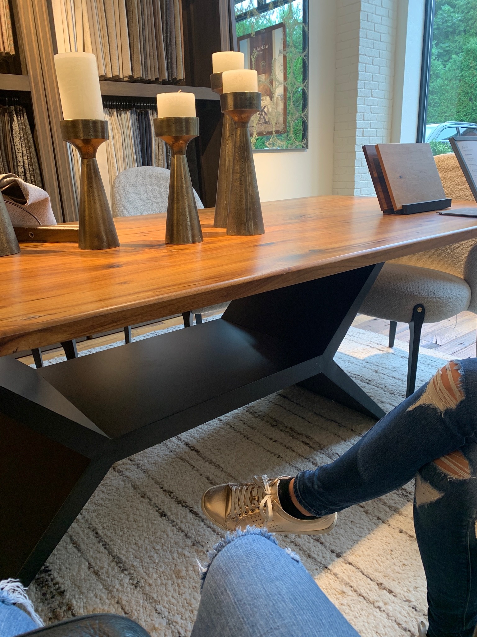 Dining room table from Arhaus on order!! The wood and metal Jacob dining table goes perfectly with the jagger dining chair. Oh and it comes as an oval dining table too! Place you order asap. #diningtable #diningroomfurniture #furniture

#LTKstyletip #LTKhome #LTKfamily