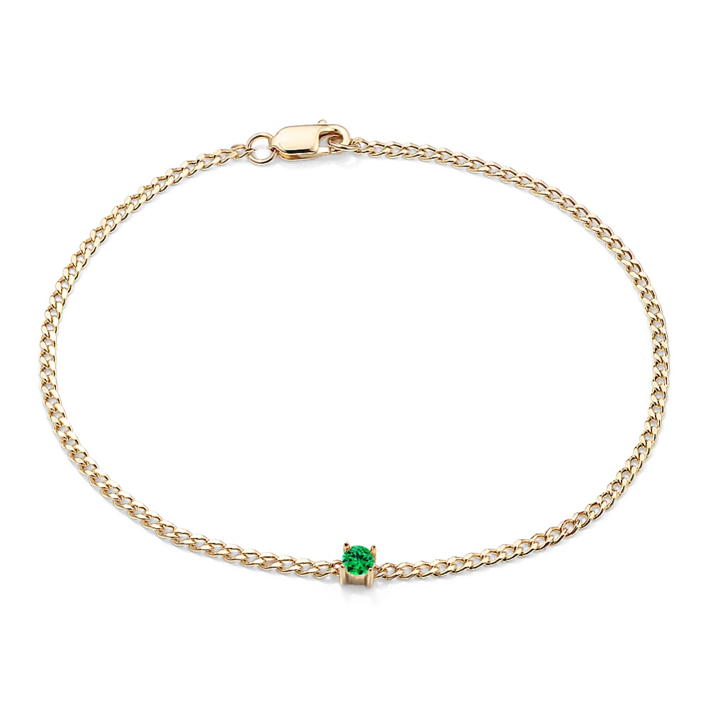 Pick-Your-Gem Curb Chain Bracelet | Shane Co