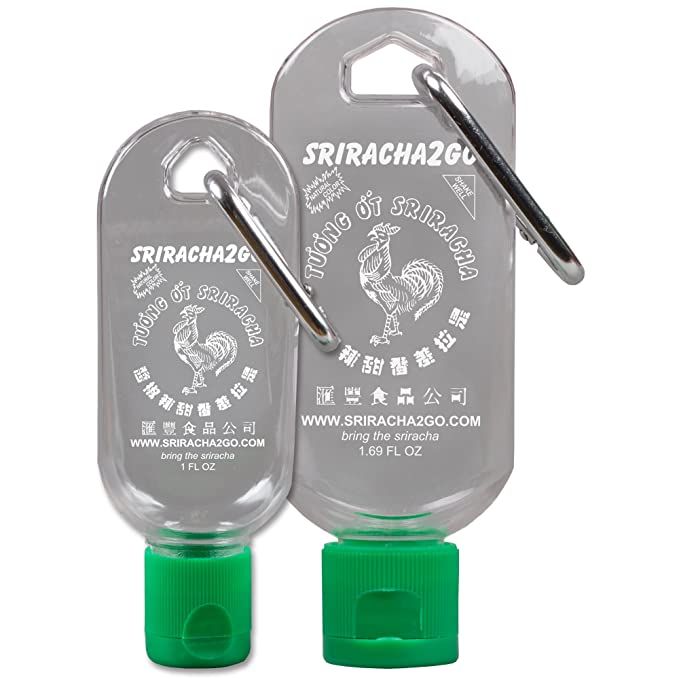 Sriracha Keychain Combo Pack (1.69 Ounce and 1 Ounce, Sauce Not Included) | Amazon (US)