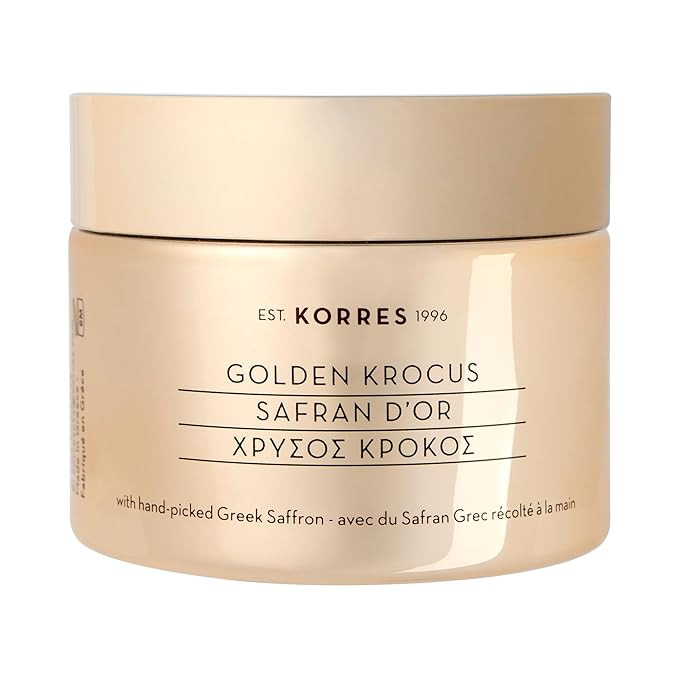 Amazon.com: KORRES Golden Krocus Hydra-Filler Plumping Cream, Greek Saffron Face Moisturizer, Ant... | Amazon (US)