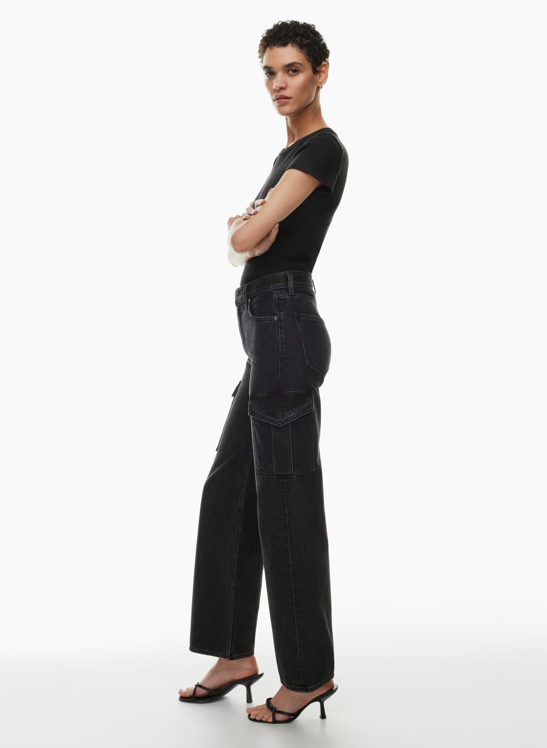 THE FARRAH HI-RISE CARGO JEAN | Aritzia