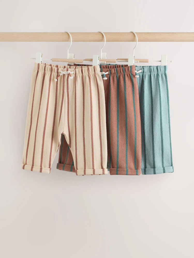 Minerals Baby Straight Leg Joggers 3 Pack (0mths-2yrs) | Next US