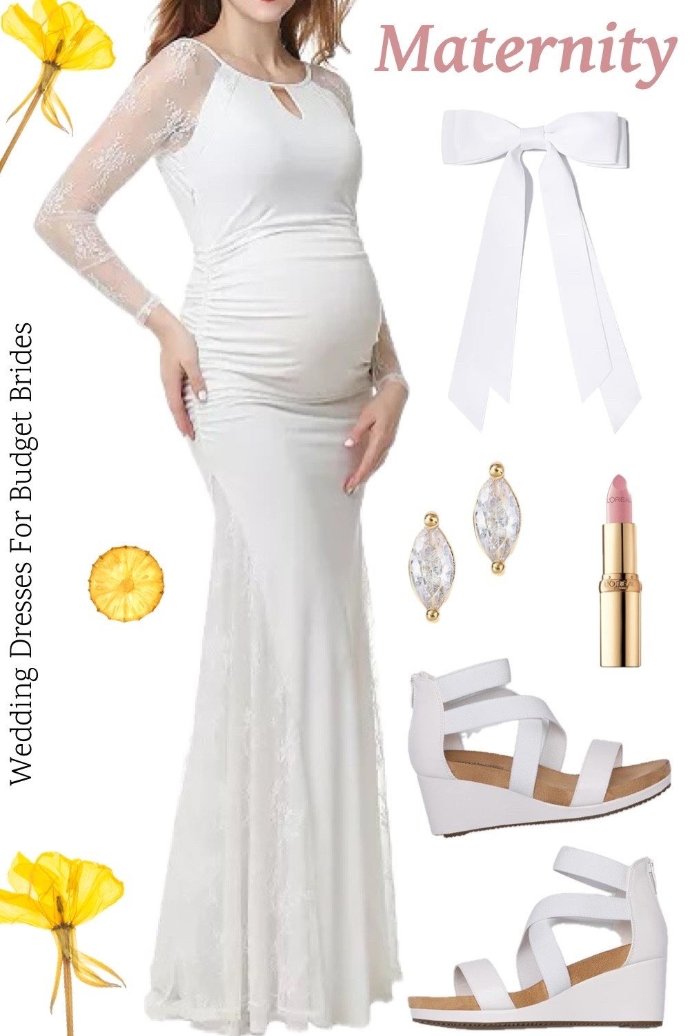 Maternity dress for the pregnant bride. At Macy’s, accessories from Amazon. 

Baby shower dress, bridal shower dress, gender reveal dress, maternity fashion.

Reception dress, courthouse elopement dress, long white dress, minimalist wedding dress, or microwedding dress.

#LTKWedding #LTKBaby #LTKBump