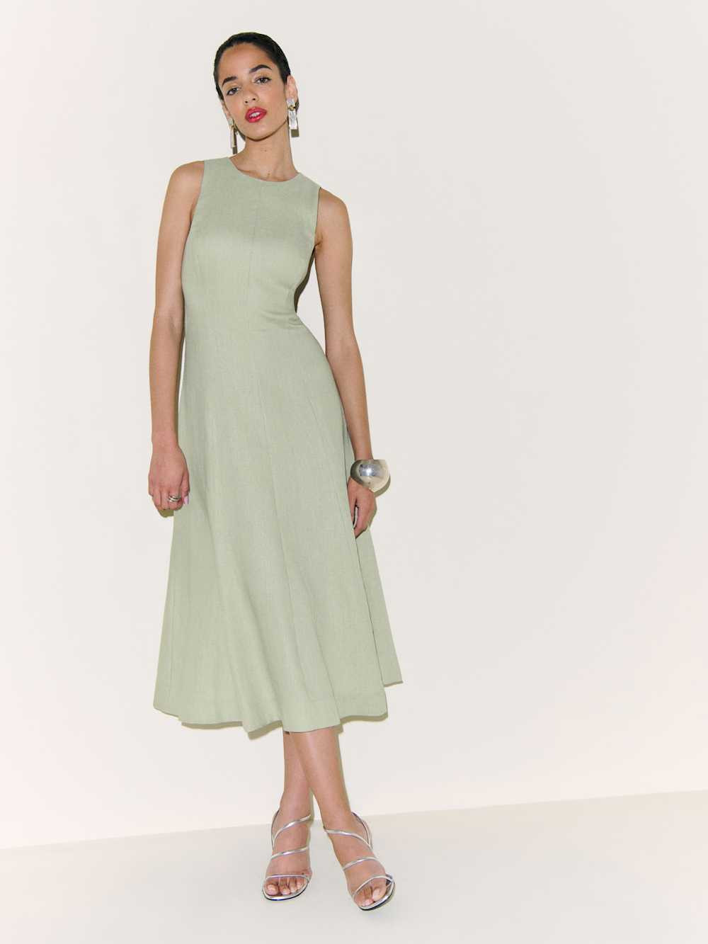 Davin Linen Dress | Reformation (Global)