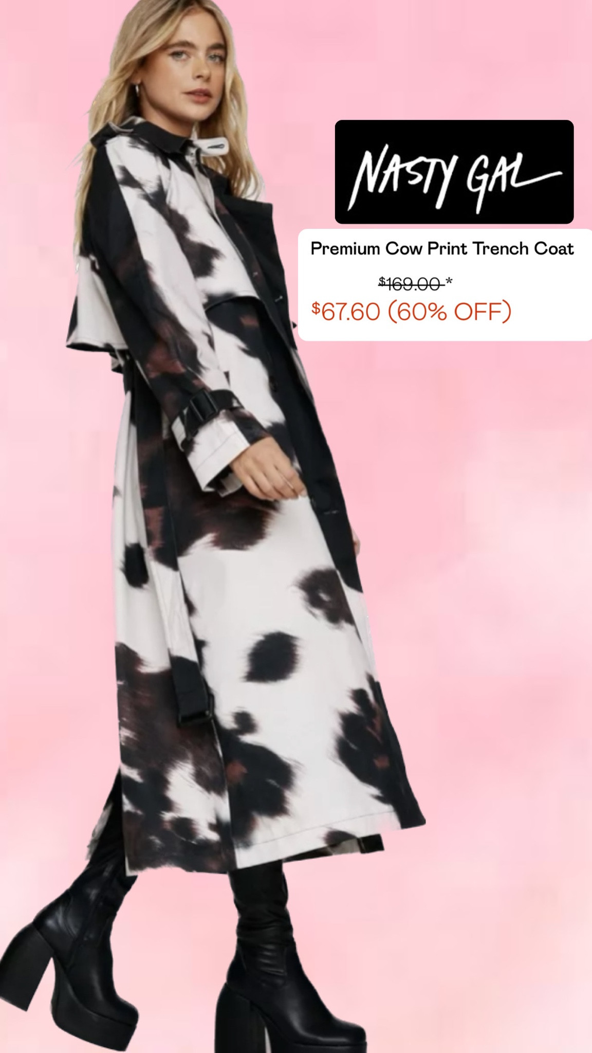 I need to plan a trip just focused around this amazing jacket. Talk about phenomenal. I love this cow print trench coat! 



#LTKstyletip #LTKFind #LTKsalealert