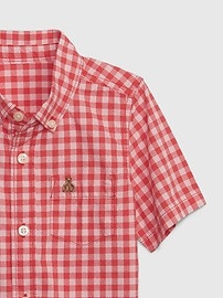 Toddler Checkered Poplin Shirt | Gap (US)