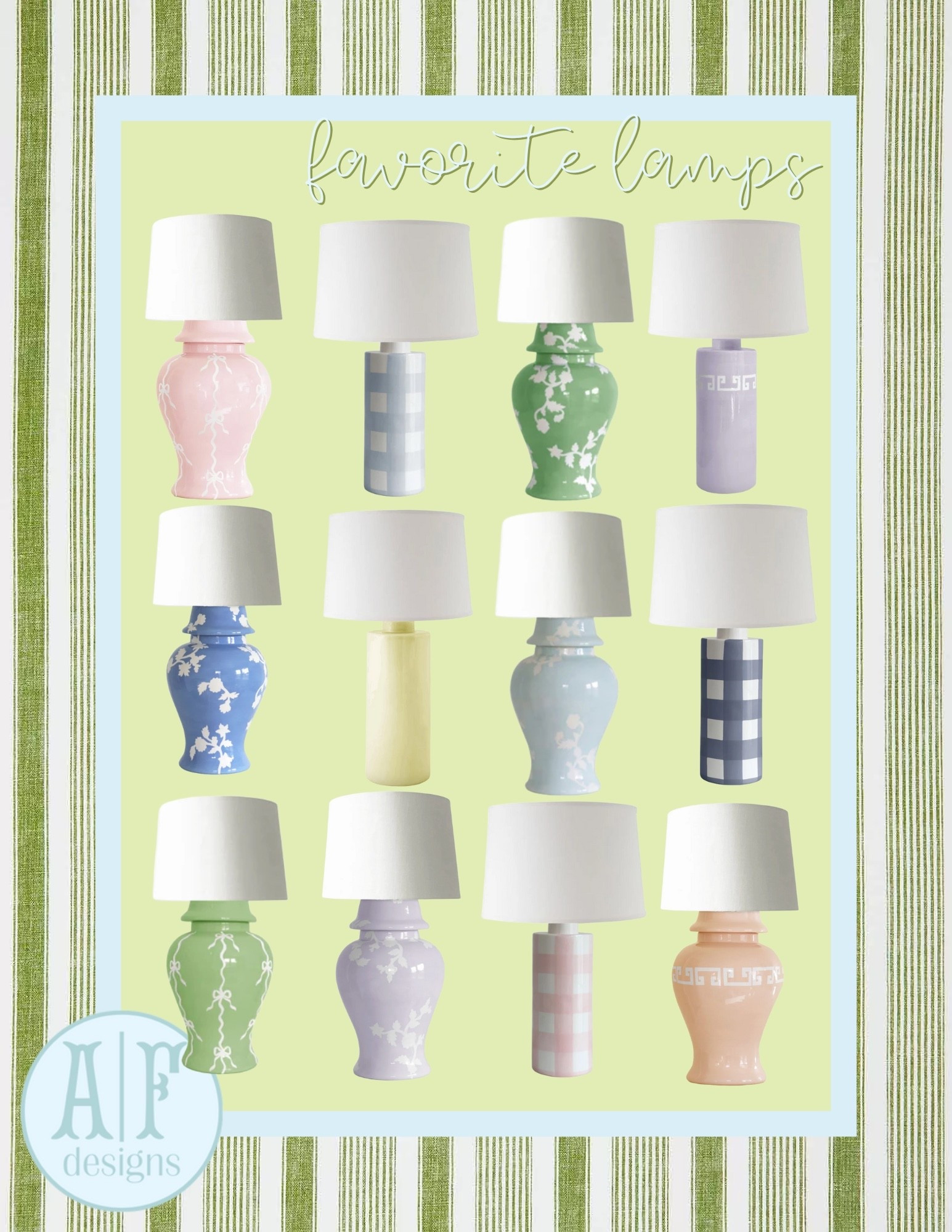 my favorite lamps are on sale!! the perfect time to snag a pair for your living room, bedroom, nursery, or guest room! i have a pair in my living room and son’s room🤗🤩🩵
so many colors and patterns- you can also design custom lamps🤩



ginger jar
lamp
chinoiserie
column lamp
greek key

#LTKSaleAlert #LTKKids #LTKHome