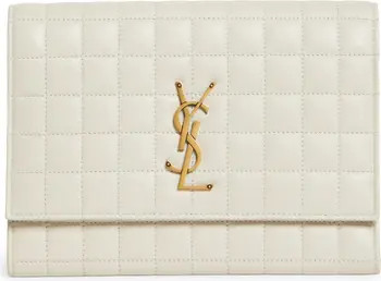 Cassandre Matelassé Leather Flap Pouch | Nordstrom