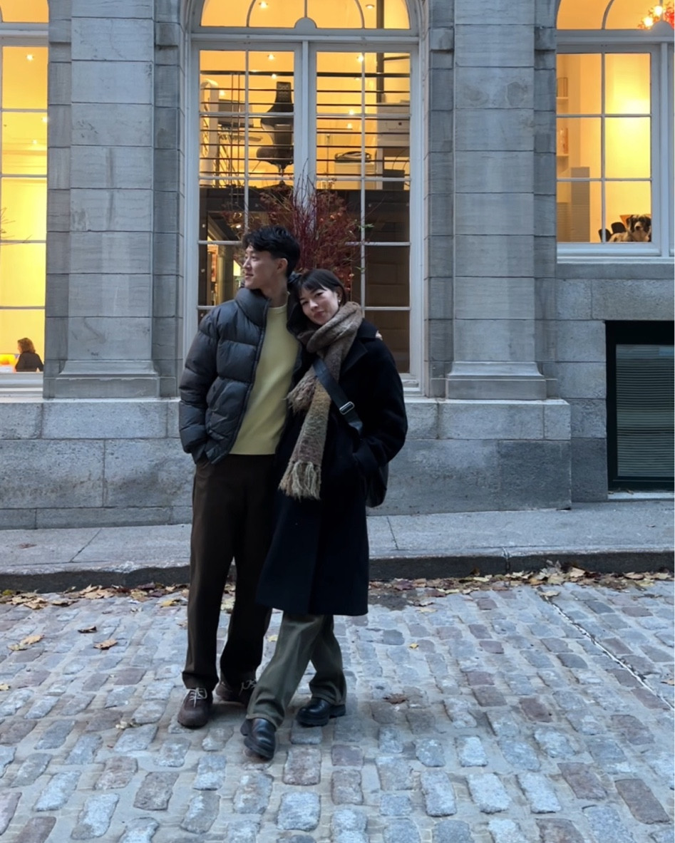 Anna/ coat: cos, scarf: find me now the label, jeans:eytys, shoes: Maguire
Kevin/ coat: ten c, pants: Uniqlo, shoes: ROA 
