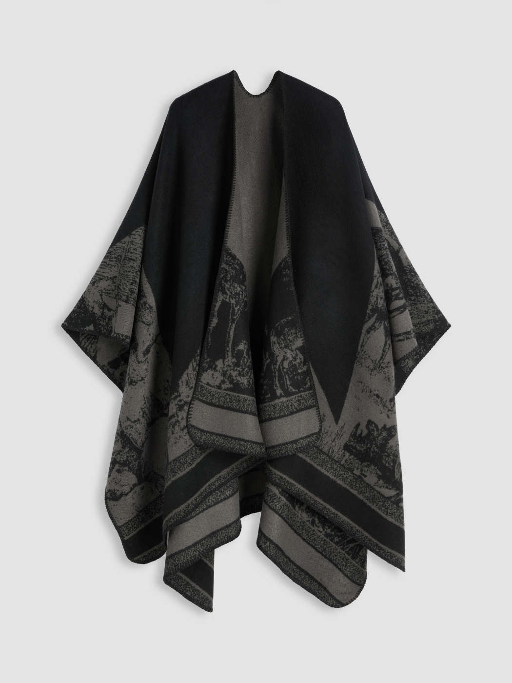Winter Warm All Printed Shawl | Cider
